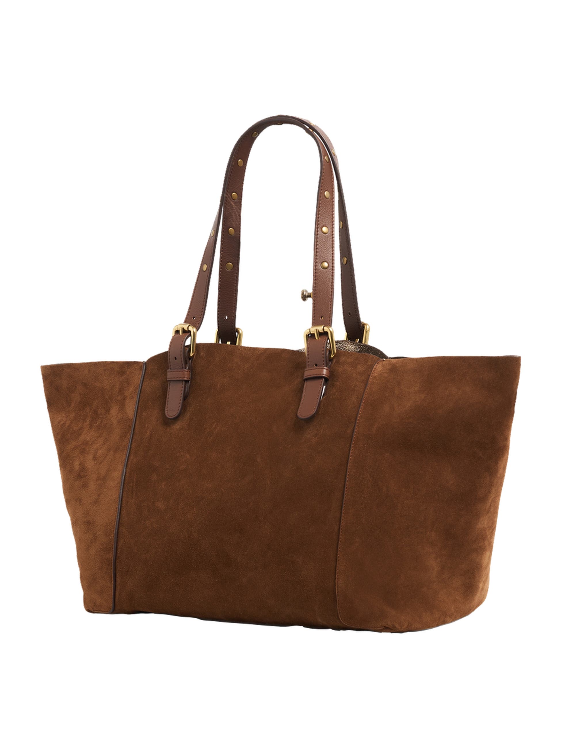 Marlow Buckle Trim Tote Shoulder Bag, Alternate, color, Fawn