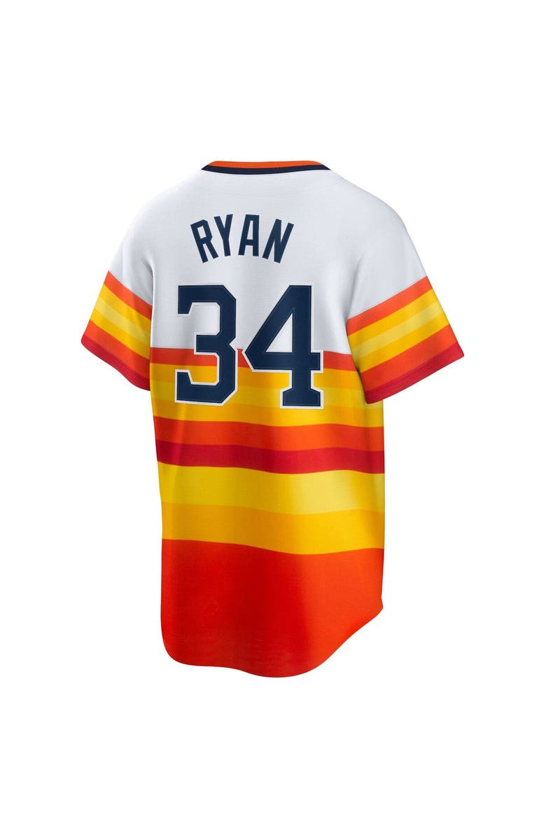 Nike Men's Nike Nolan Ryan White Houston Astros Home Cooperstown Collection Player Jersey, Alternate, color,