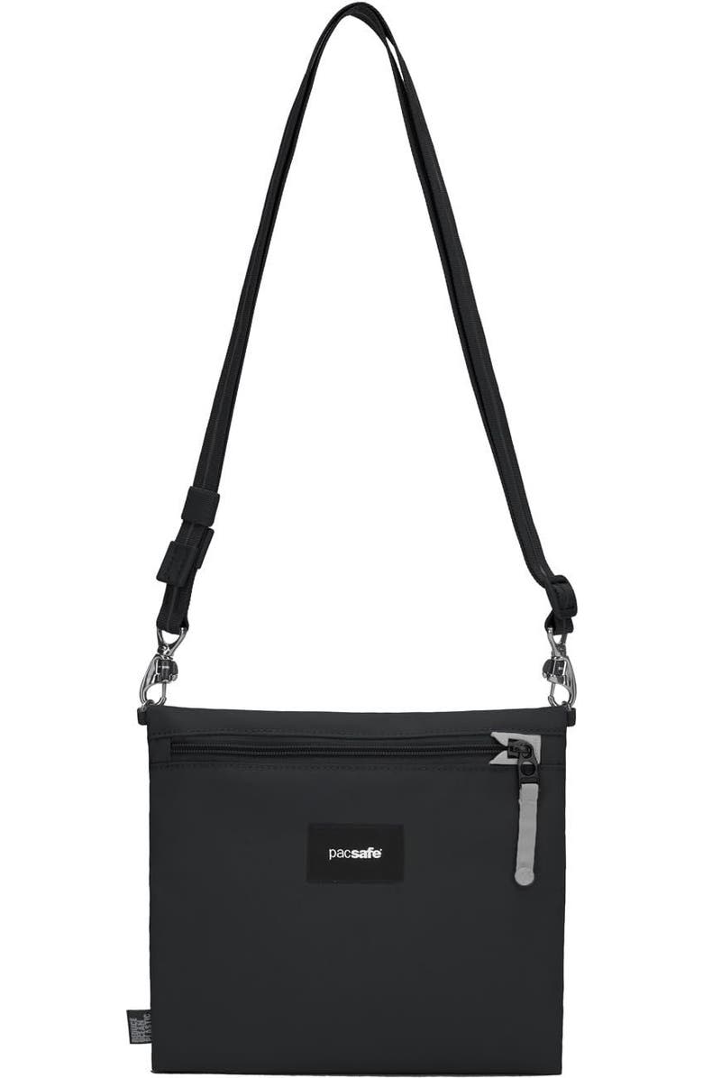 PACSAFE , Go Crossbody Pouch , Jet Black, Alternate, color, Jet Black