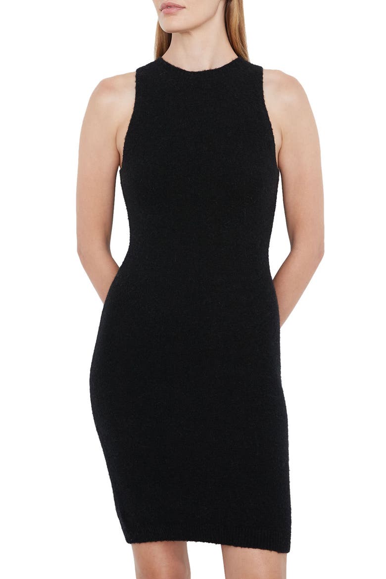 Sleeveless Sweater Dress, Main, color, BLACK