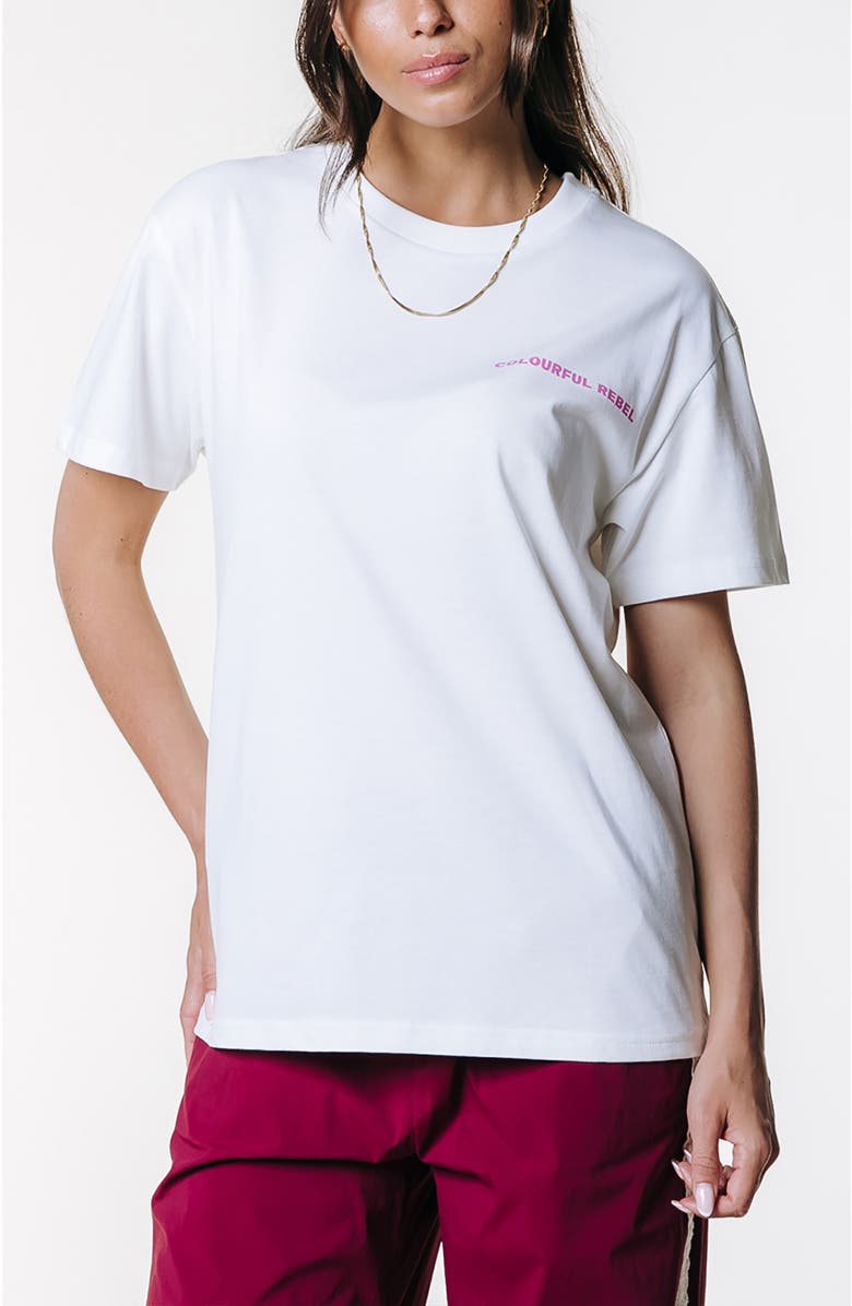 Colourful Rebel CR 76 Loosefit Tee, Main, color, White