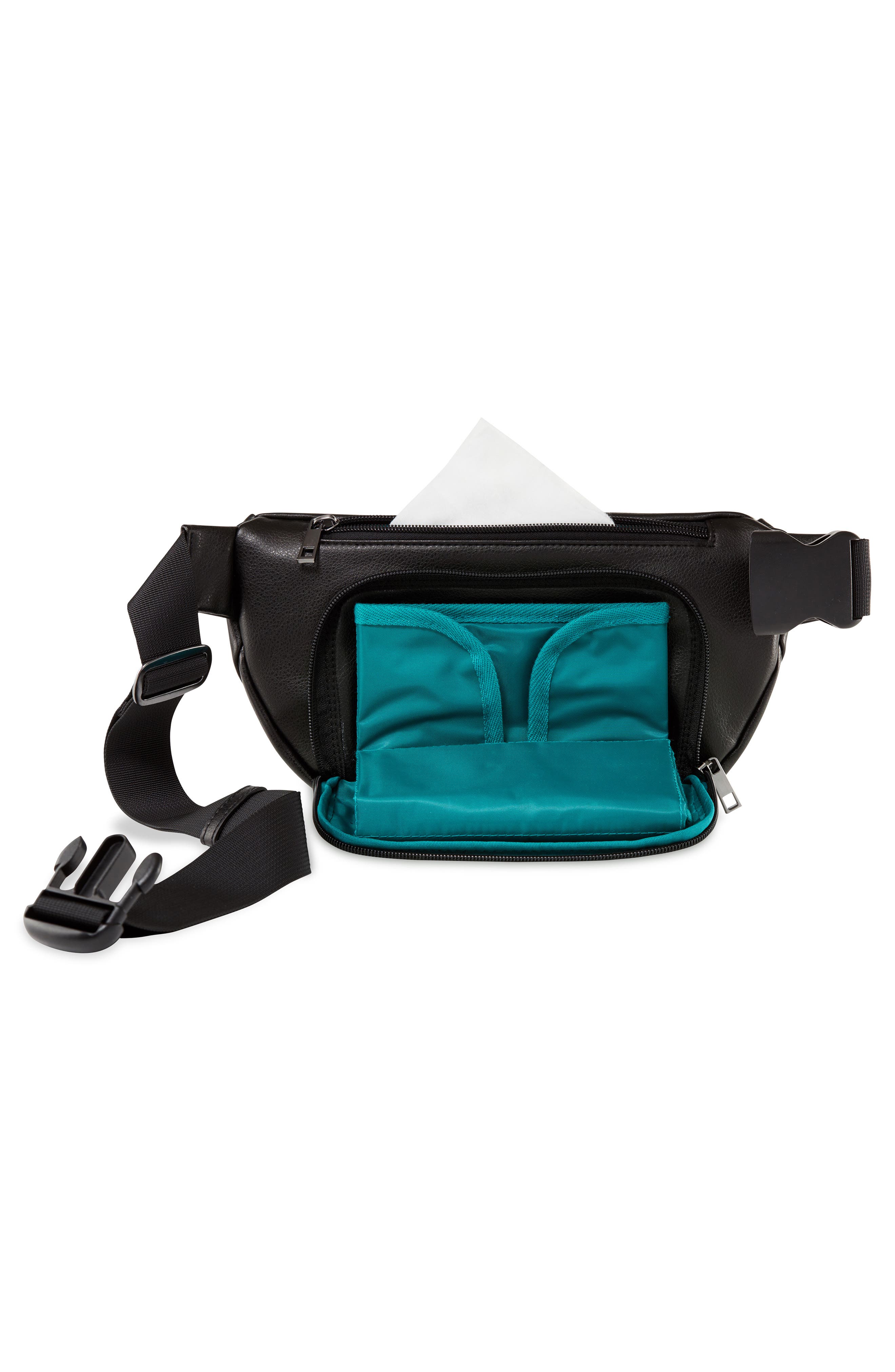 Kibou Faux Leather Diaper Belt Bag, Alternate, color, 
