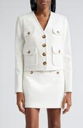 Veronica Beard Isola Stretch Cotton Jacket