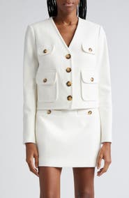 Veronica Beard Isola Stretch Cotton Jacket