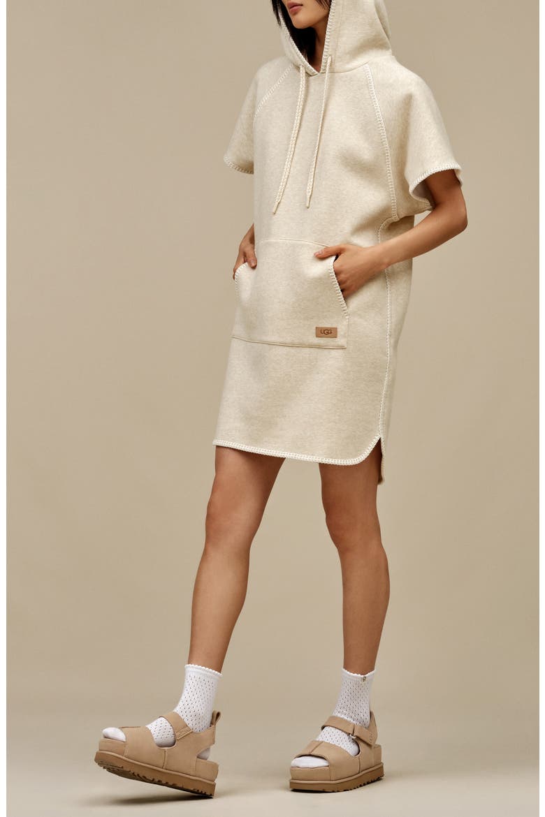 Classic Hoodie Dress, Alternate, color, SAND HEATHER