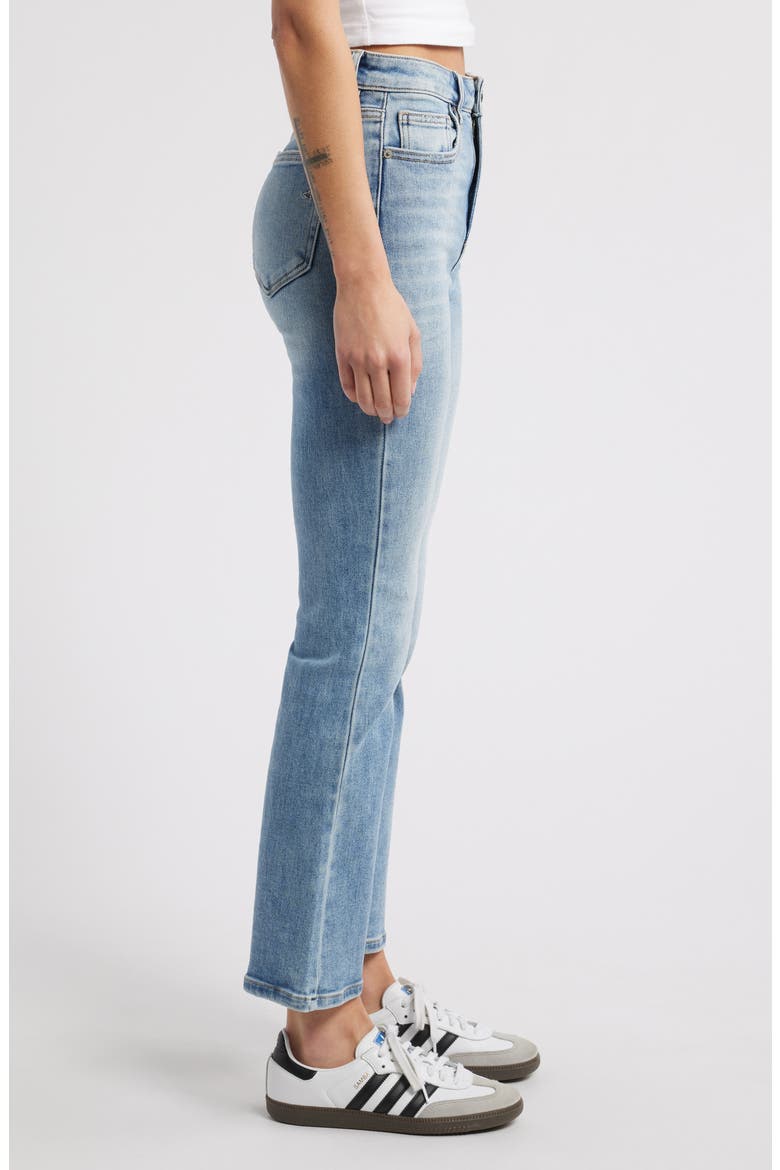 High Waist Flare Jeans, Alternate, color, MED WASH