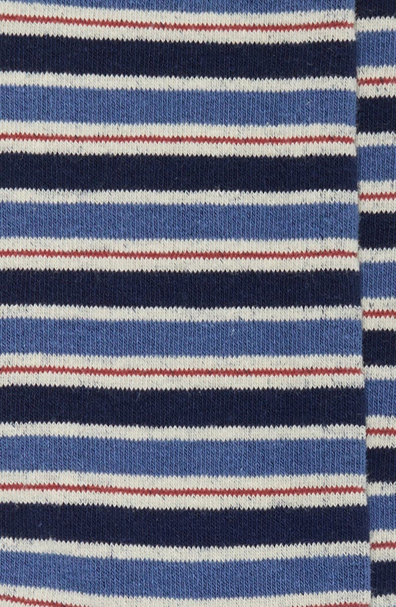 Nordstrom Stripe Dress Socks, Alternate, color, Navy- Ivory
