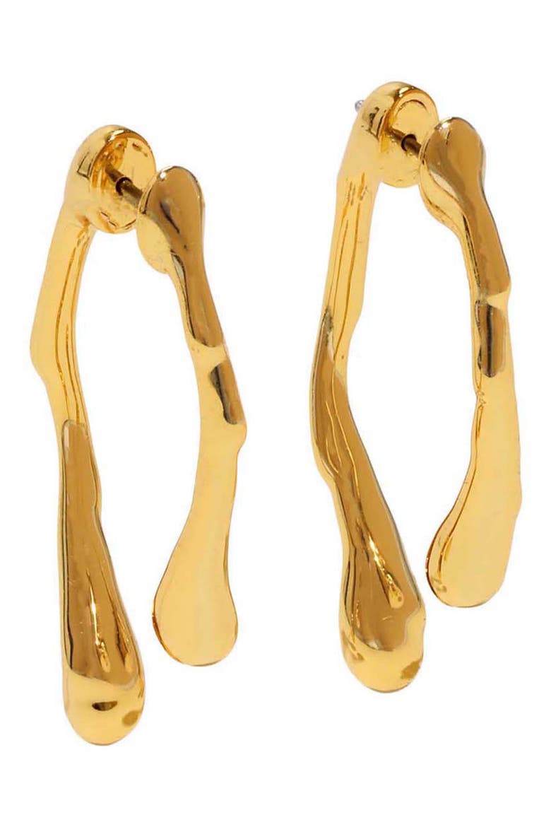 Drippy Ear Jackets, Main, color, YELLOW GOLD