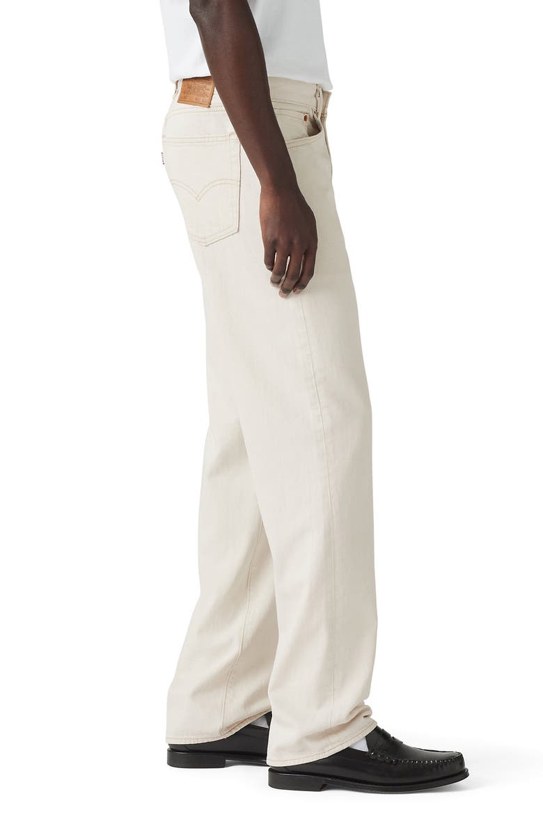 Levi's<sup>®</sup> 555<sup>™</sup> Relaxed Straight Leg Cotton & Linen Jeans, Alternate, color, Ecru Fusion