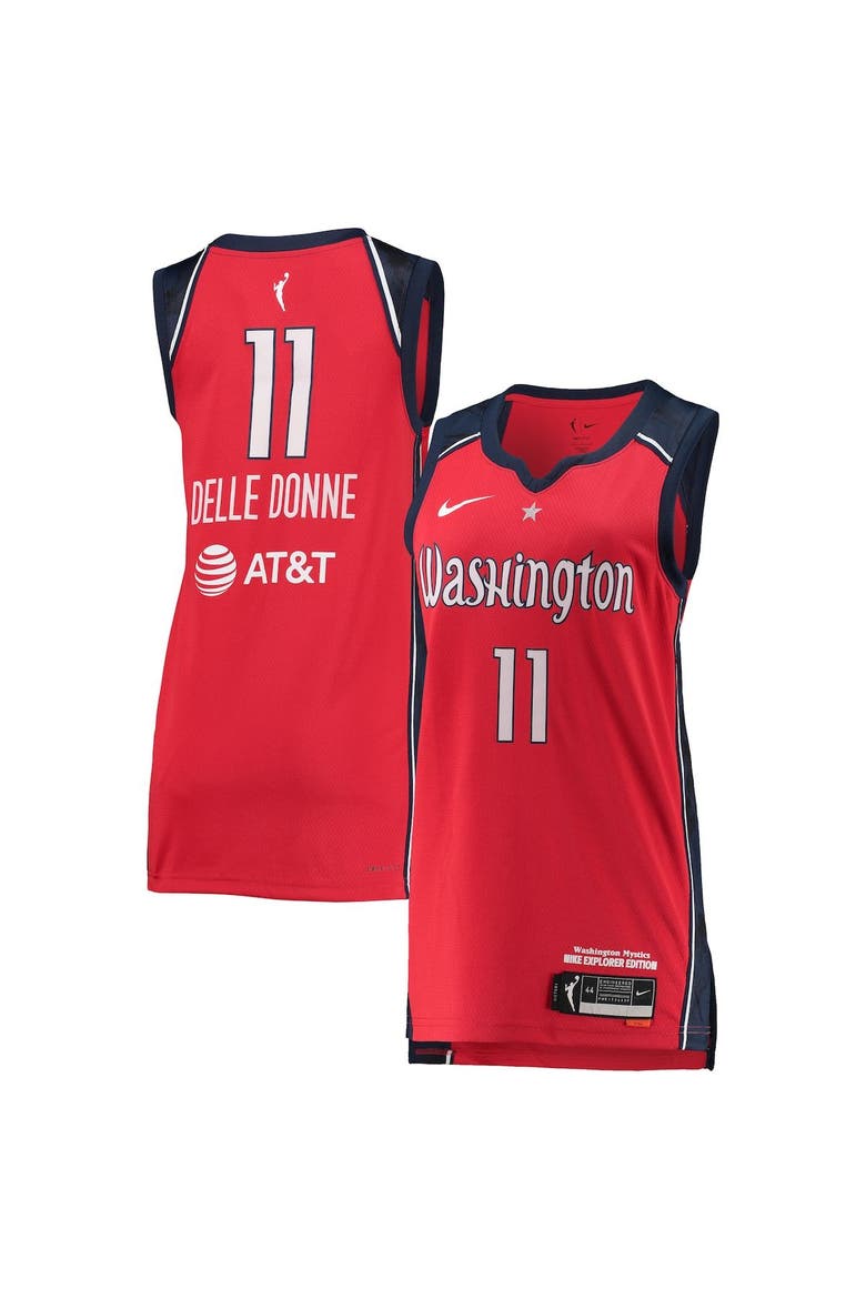 Women's Nike Elena Delle Donne Red Washington Mystics 2021 Explorer Edition Victory Player Jersey, Alternate, color, Red