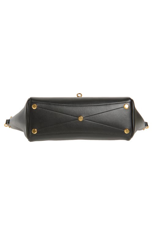 Balenciaga Women Black Leather Small Carry All Bel Air Shopping Bag In 1000 Black