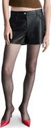 MANGO Bonnie Faux Leather Shorts