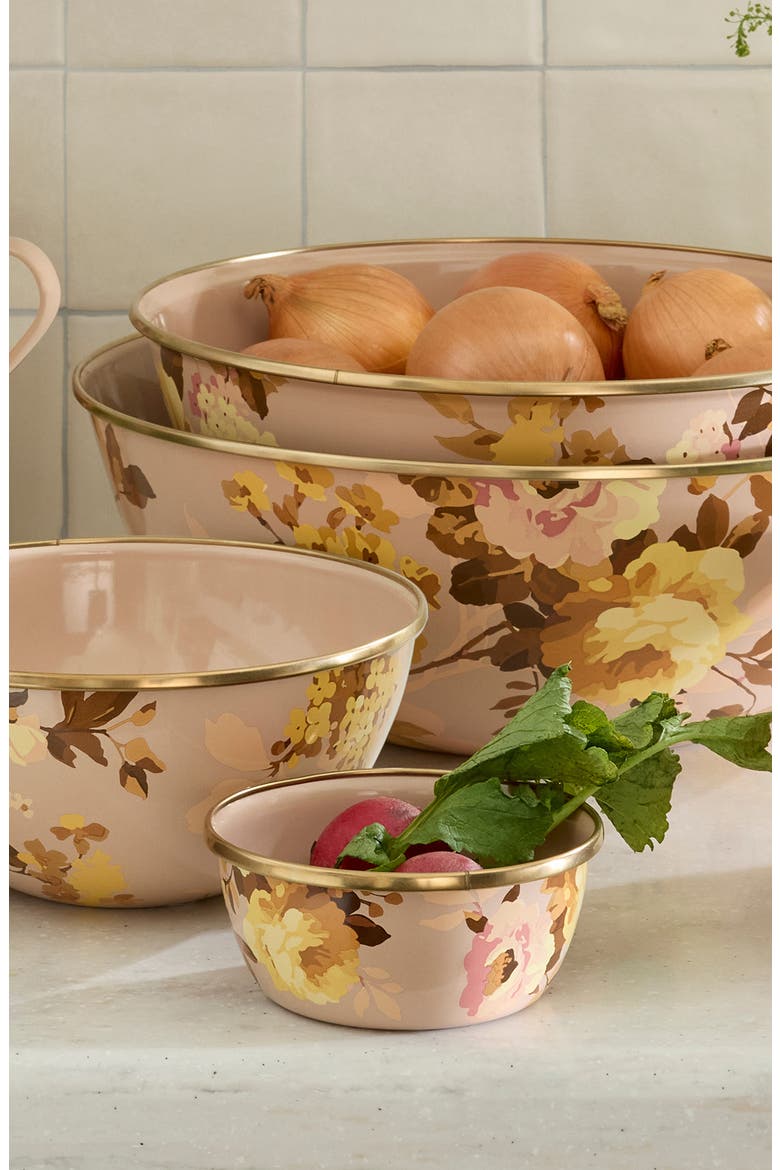 Wild Rose Mauve Enameled Steel Pinch Bowl, Alternate, color, MAUVE