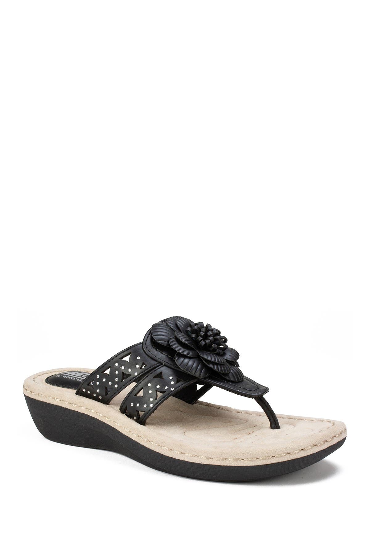 CLIFFS BY WHITE MOUNTAIN Cynthia Thong Comfort Sandal - Multiple Widths Available, Main, color, 