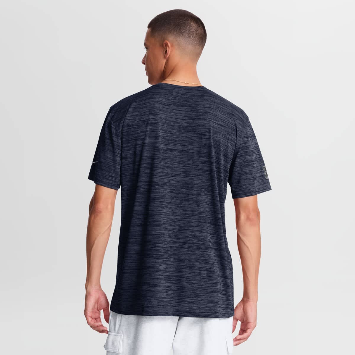 Men's Nike Navy New England Patriots Sideline Double Covered Dri-FIT Velocity T-Shirt - image 2