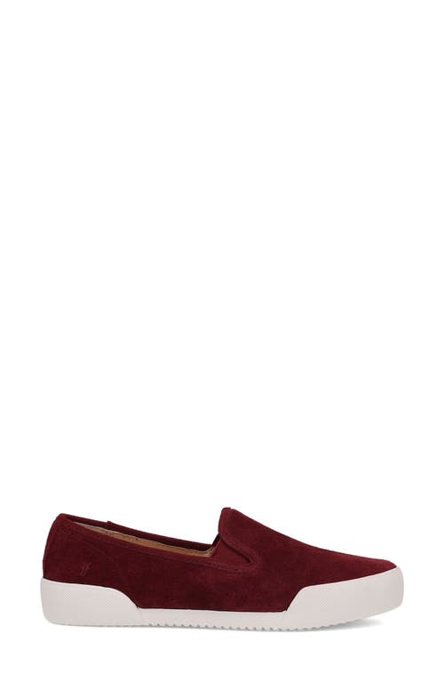 Frye Mia Flat In Burgundy