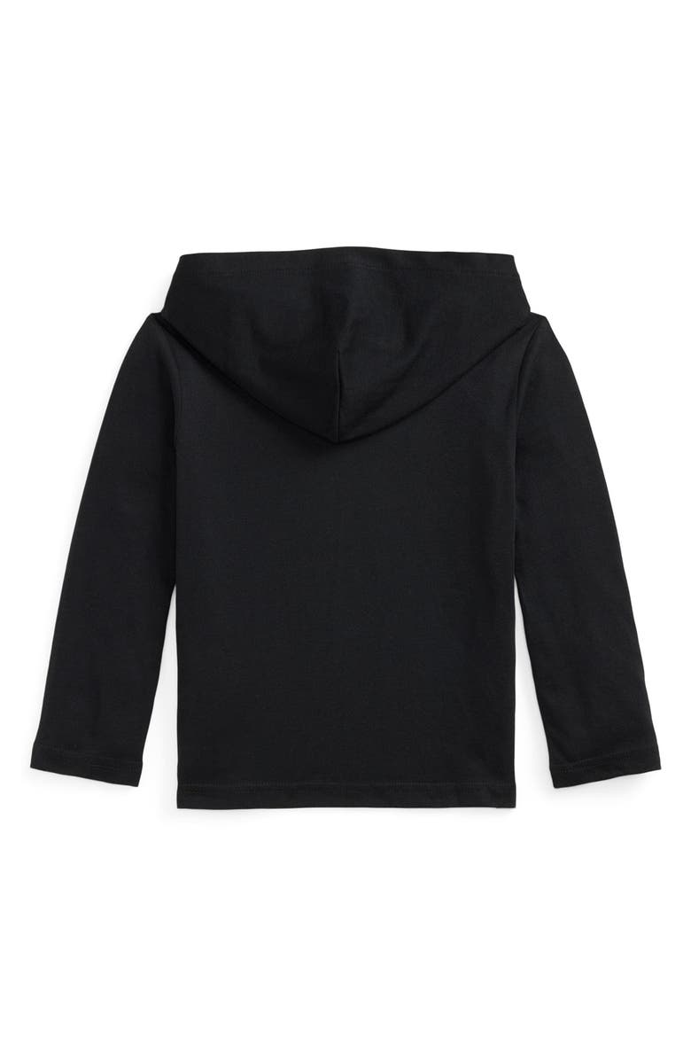 Polo Ralph Lauren Kids' Cotton Hooded T-Shirt, Alternate, color, Black