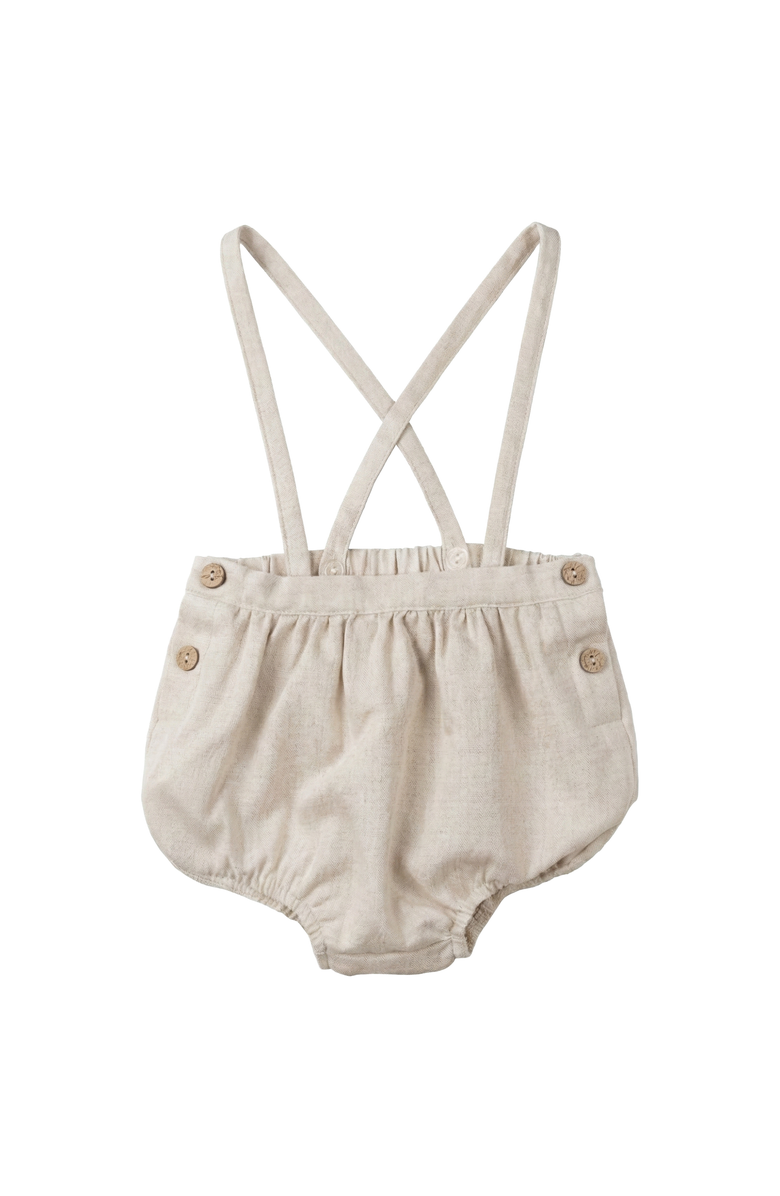 Charlotte & George Cotton Overall In Solid Woven, Main, color, Sand