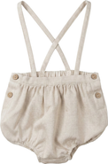 Charlotte & George Cotton Overall In Solid Woven
