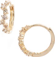 Set & Stones Odessa Diamond Huggie Hoop Earrings