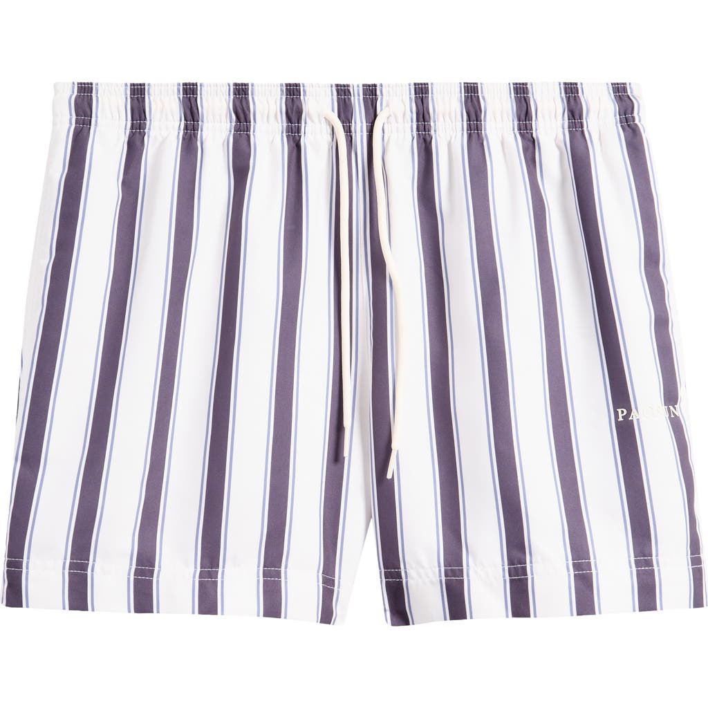 PACSUN PACSUN MANDARIN COAL STRIPE SWIM TRUNKS