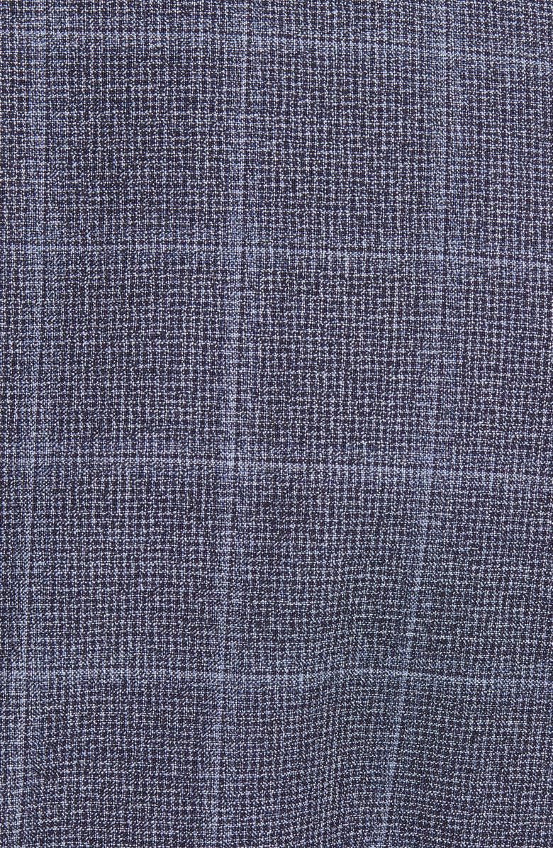 BOSS Hartlay Trim Fit Windowpane Wool Sport Coat, Alternate, color,