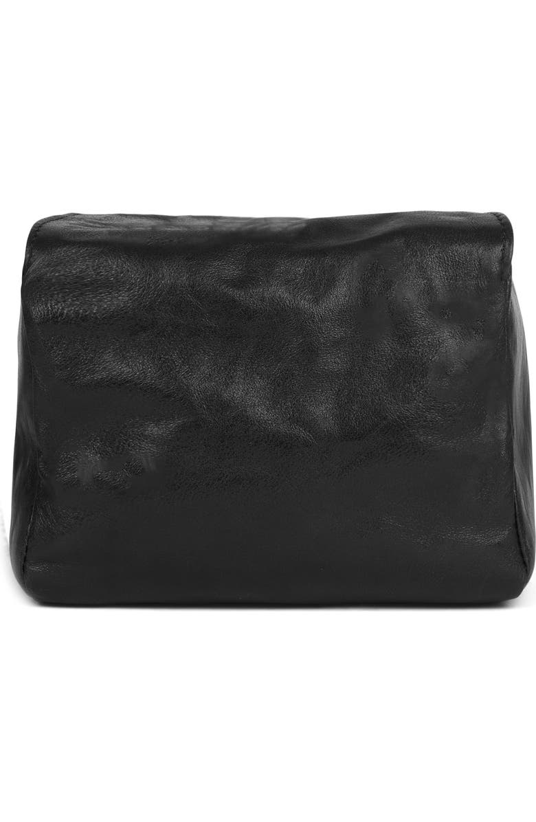 Jeffrey Campbell Boxed-Up Leather Crossbody Bag, Alternate, color, Black