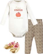 Hudson Baby Girl's Long-Sleeve Bodysuit, Pants, and Footwear Outfit