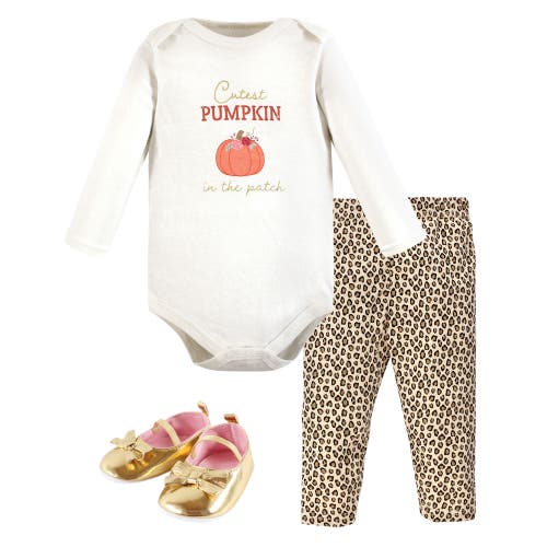 Hudson Baby Girl's Long-sleeve Bodysuit, Pants, And Footwear Outfit In Multi