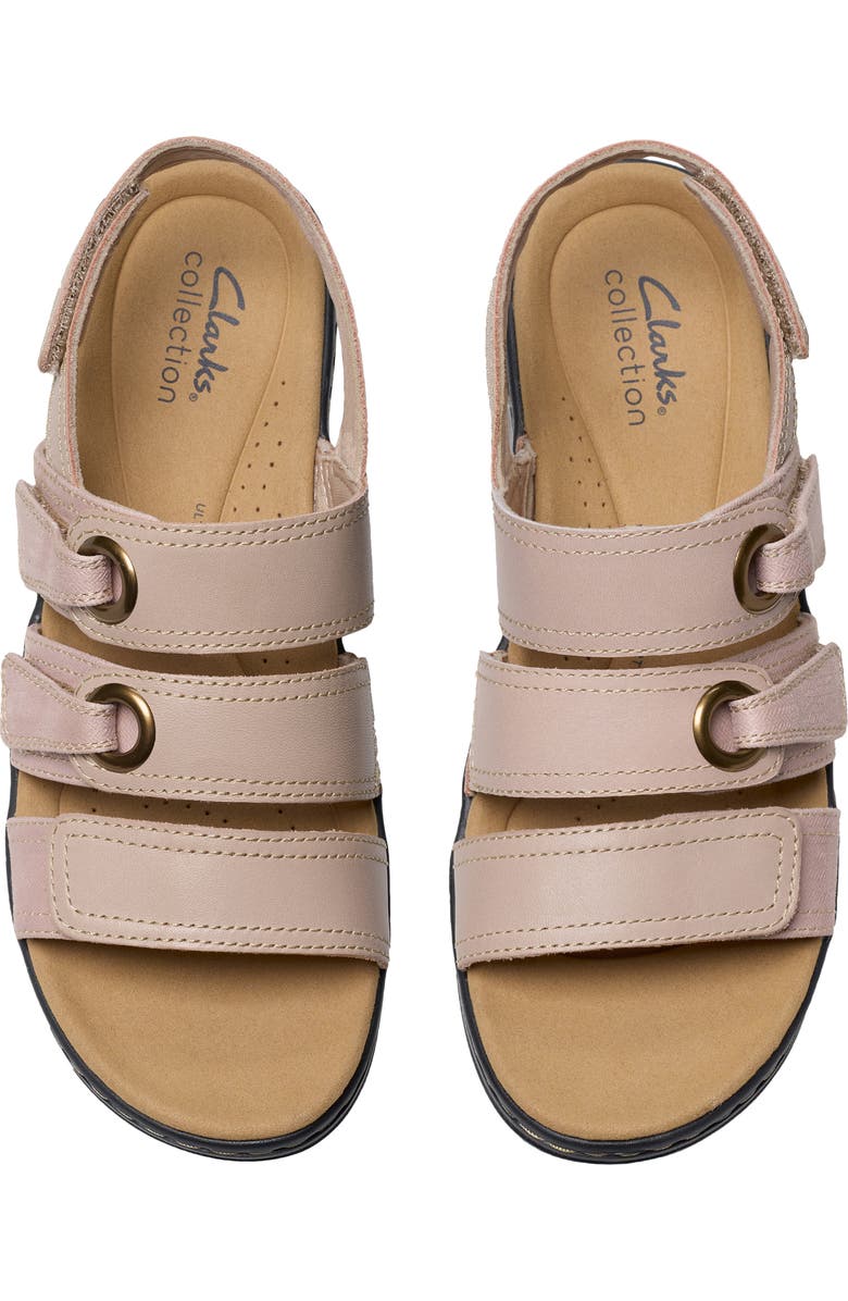 Clarks<sup>®</sup> Merliah Bali Wedge Sandal, Alternate, color, Sand Combo