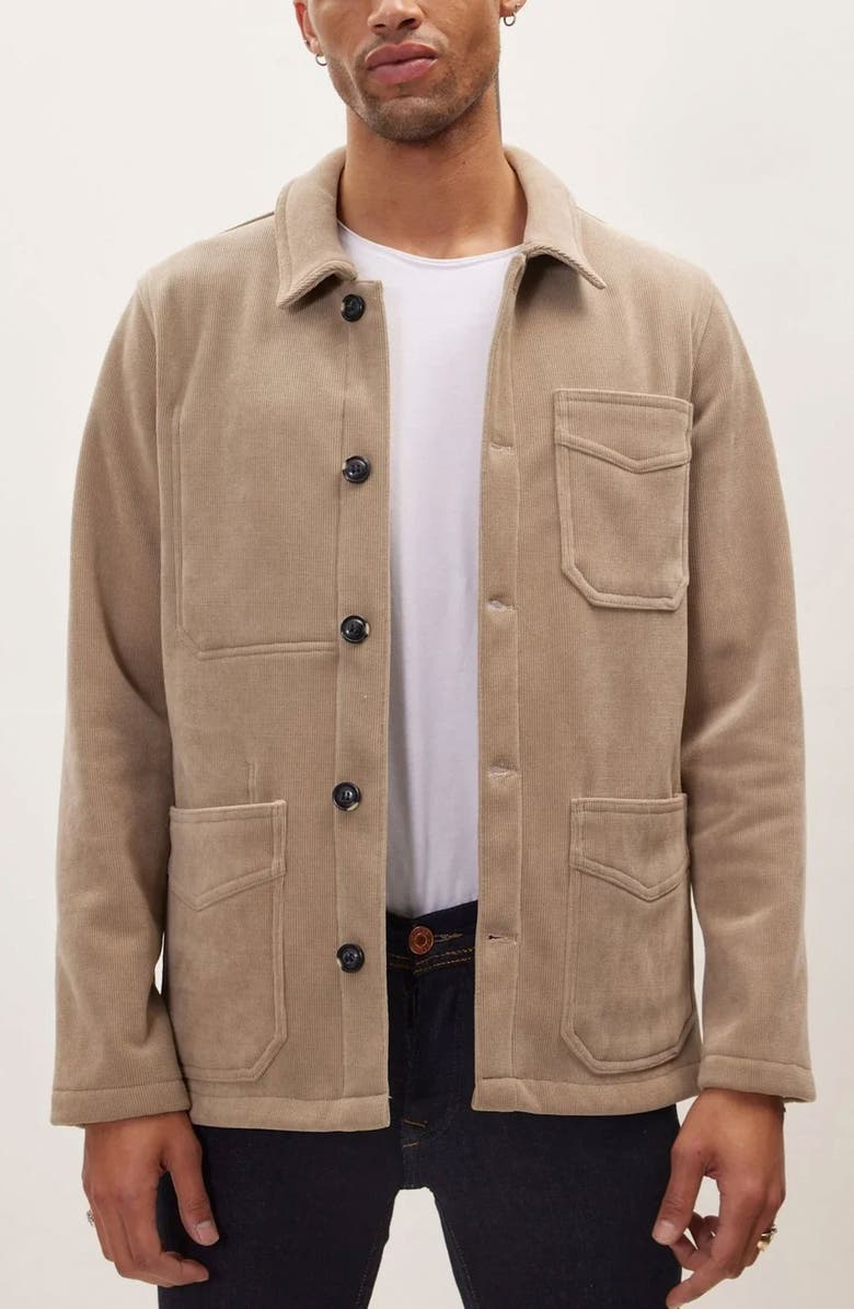 RON TOMSON Relaxed Corduroy Utility Jacket, Alternate, color, Beige