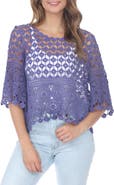 RAIN AND ROSE Crochet Top