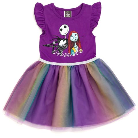 Nightmare Before Christmas Short Sleeve Tutu Dress