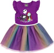 Disney Nightmare Before Christmas Short Sleeve Tutu Dress