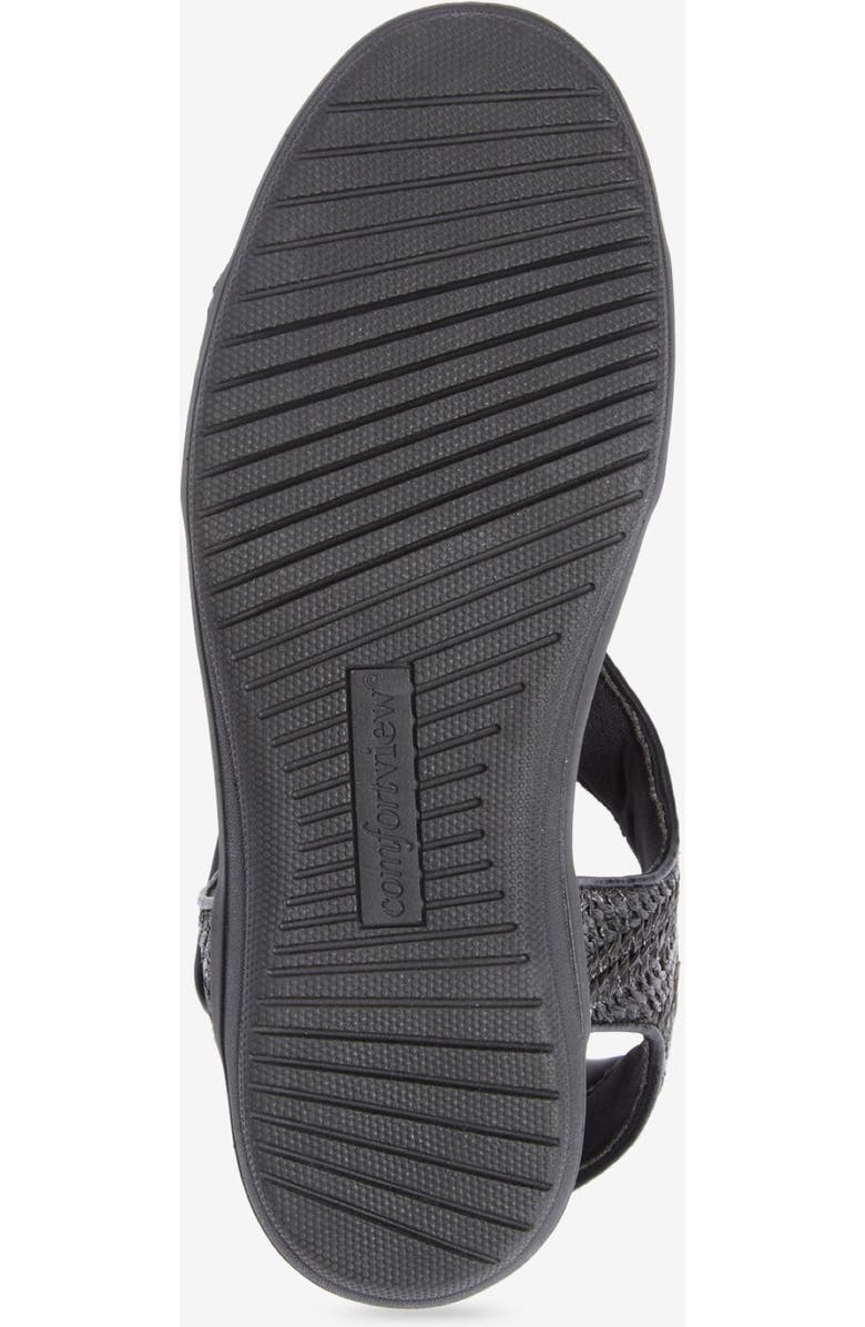 Comfortview The Charlotte Orthotic Sandal, Alternate, color, Black