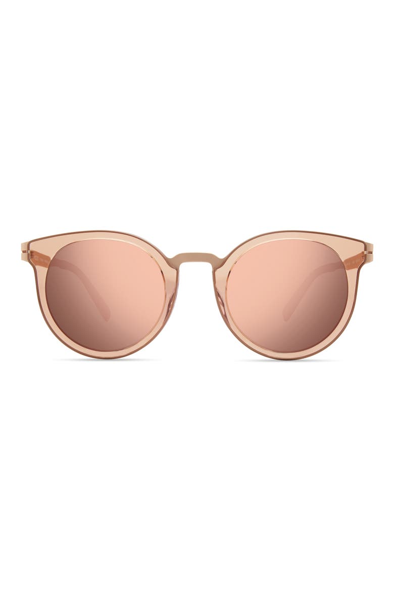 Round Sunglasses, Main, color, MATTE BEIGE