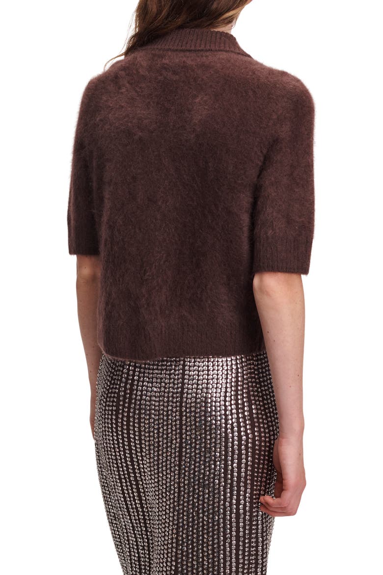 Jada Brushed Cashmere Cardigan, Alternate, color, DARK BROWN