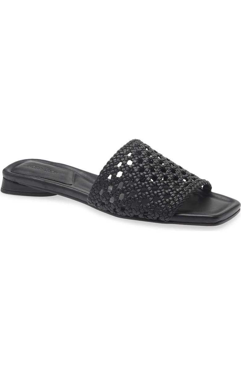 Nordstrom Babette Slide Sandal, Main, color, Black Caviar