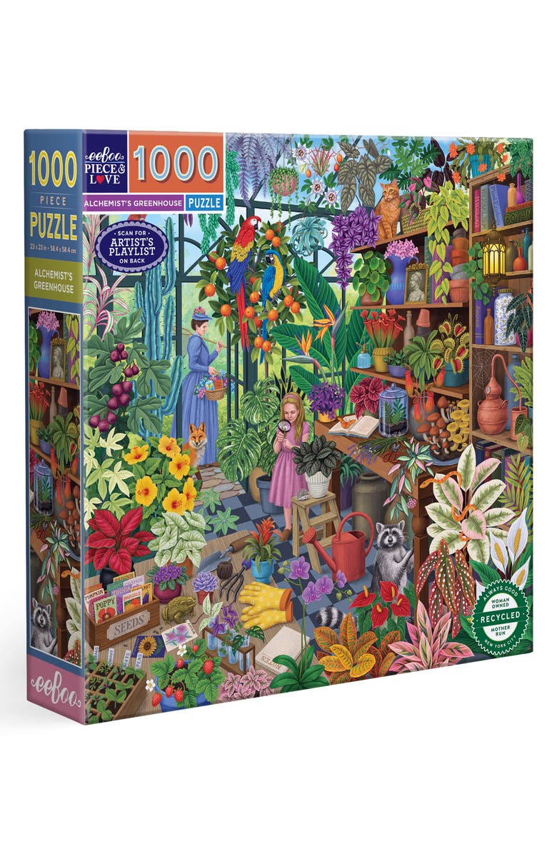 eeBoo Alchemist's Greenhouse 1000-Piece Jigsaw Puzzle, Main, color, Multi