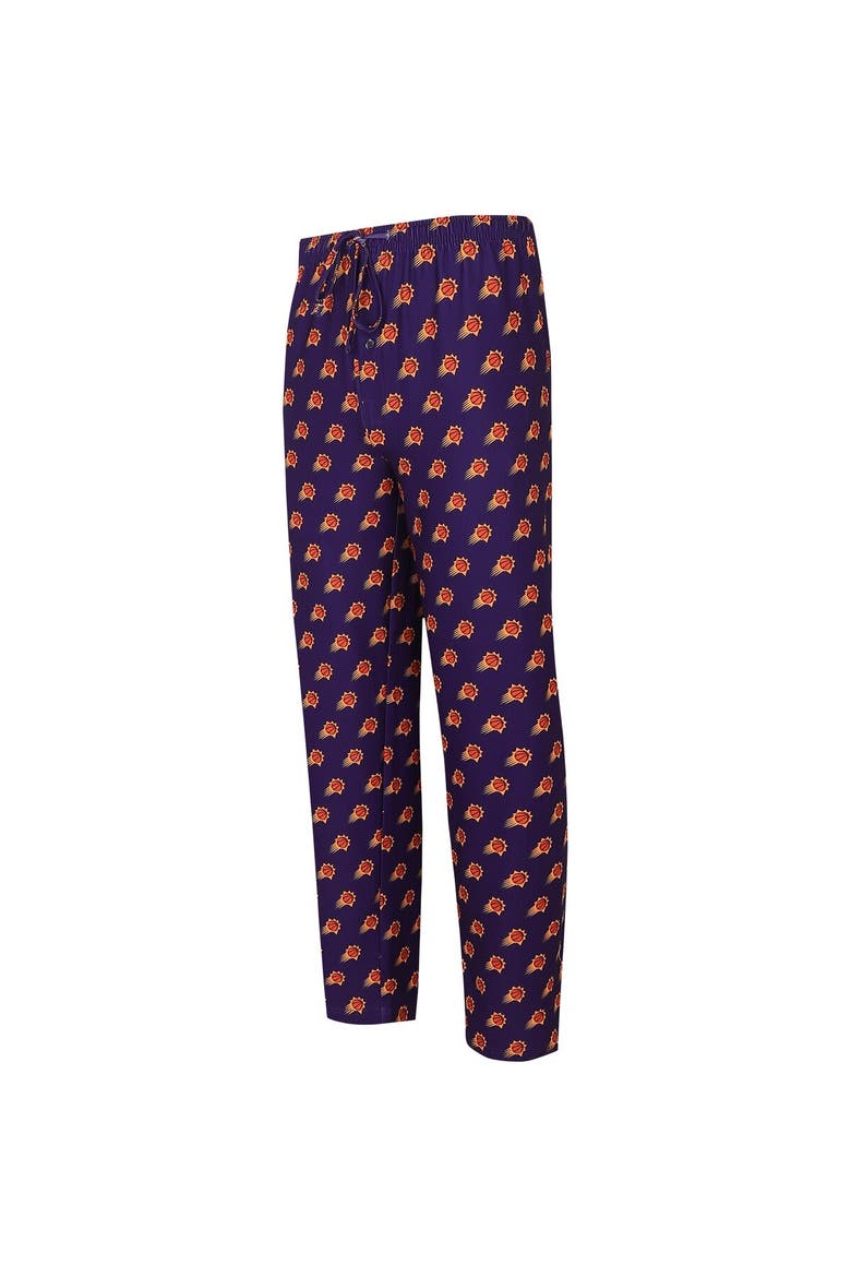 Men's Concepts Sport Purple Phoenix Suns Allover Logo Print Gauge Sleep Pants, Alternate, color, Purple