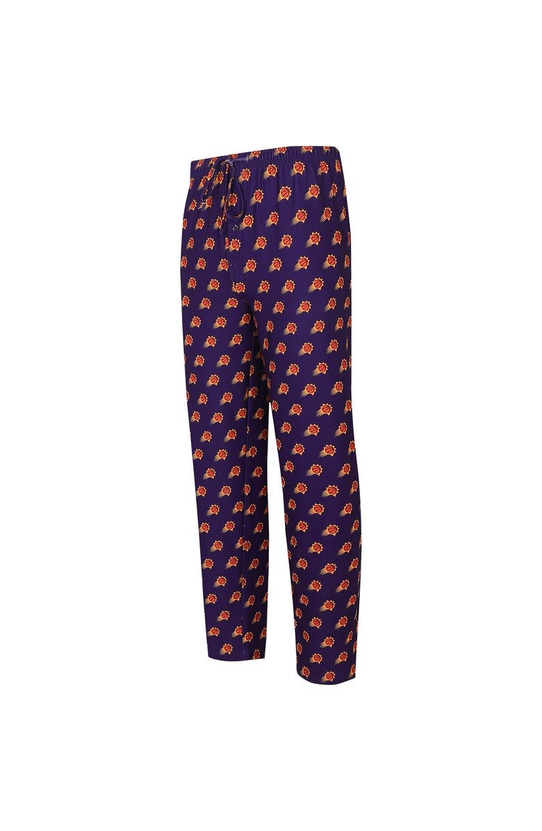 CONCEPTS SPORT Men's Concepts Sport Purple Phoenix Suns Allover Logo Print Gauge Sleep Pants, Alternate, color, Purple