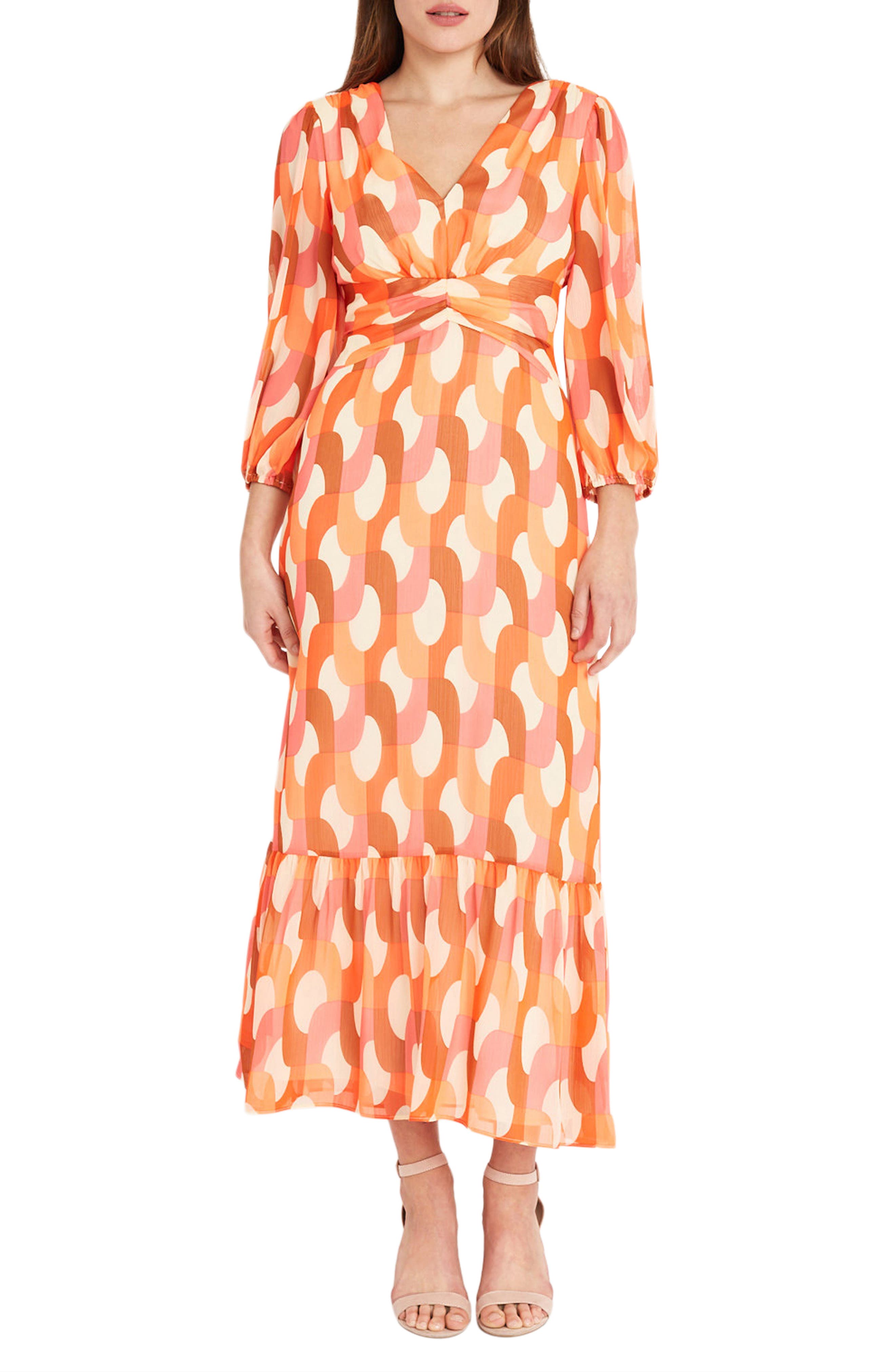 Donna Morgan Waist Detail Maxi Dress