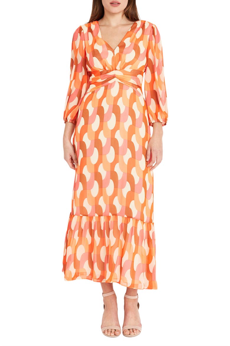 Waist Detail Maxi Dress, Main, color, CRCOPA