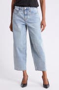 Seven7 Pieced Dart High Waist Barrel Leg Jeans