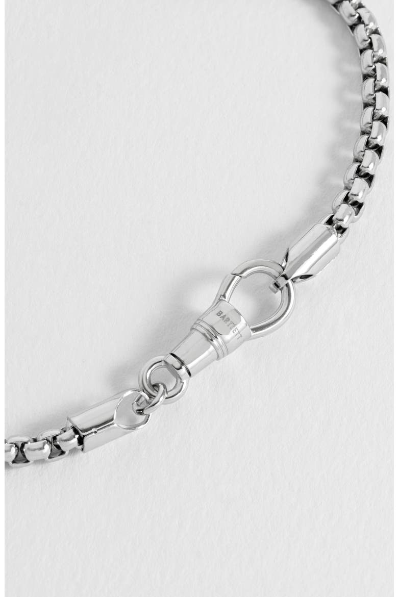 Chunky Rounded Box Chain Bracelet, Alternate, color, SILVER