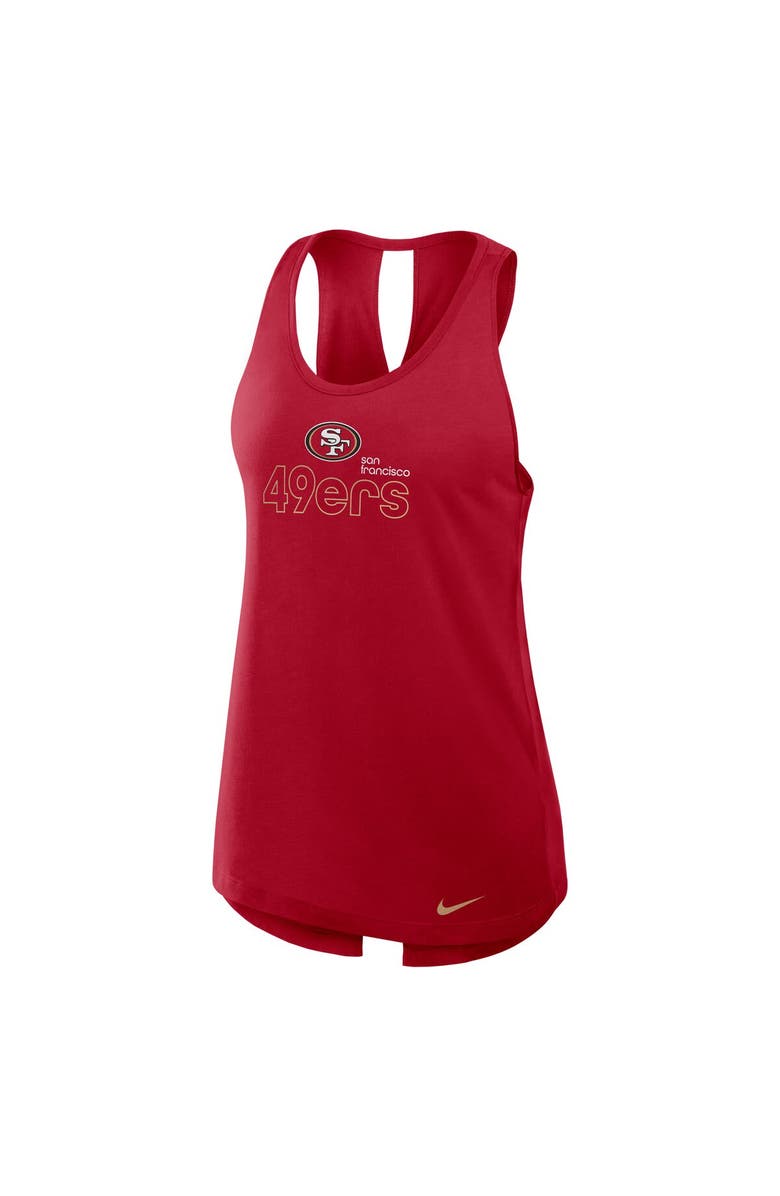 Nike Women's Nike Scarlet San Francisco 49ers  Crossback Performance Tank Top, Alternate, color, Scarlet