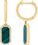 EFFY Malachite & Diamond Drop Earrings