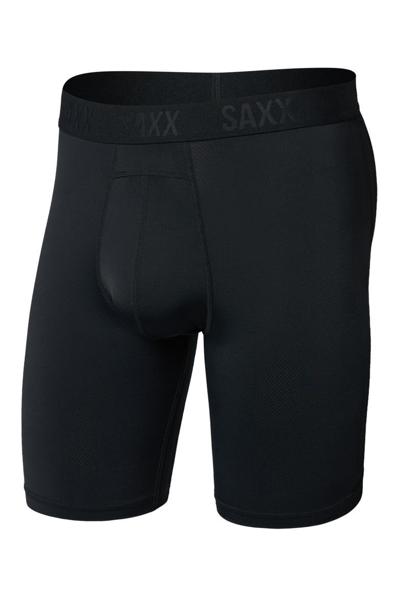 Smooth Flex Light Compression Long Boxer Briefs, Alternate, color, BLACK