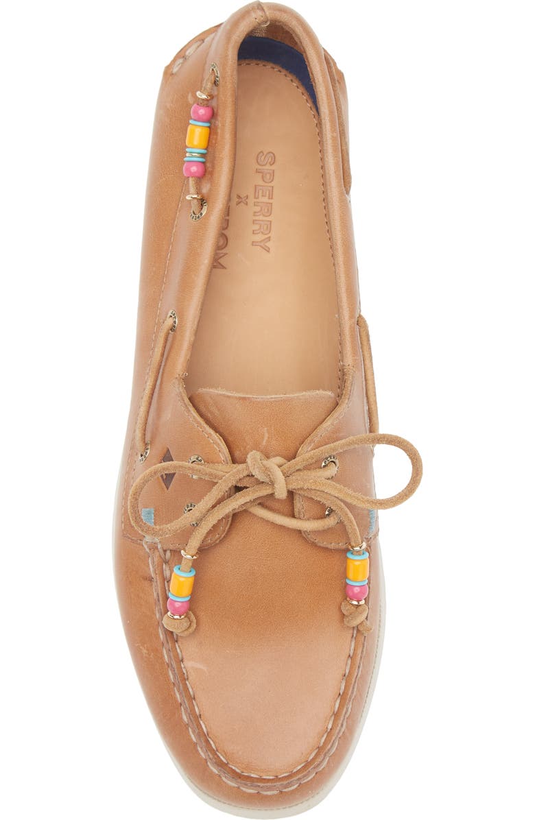 Sperry Authentic Original 2-Eye Beaded Boat Shoe, Alternate, color, Nutmeg Bead