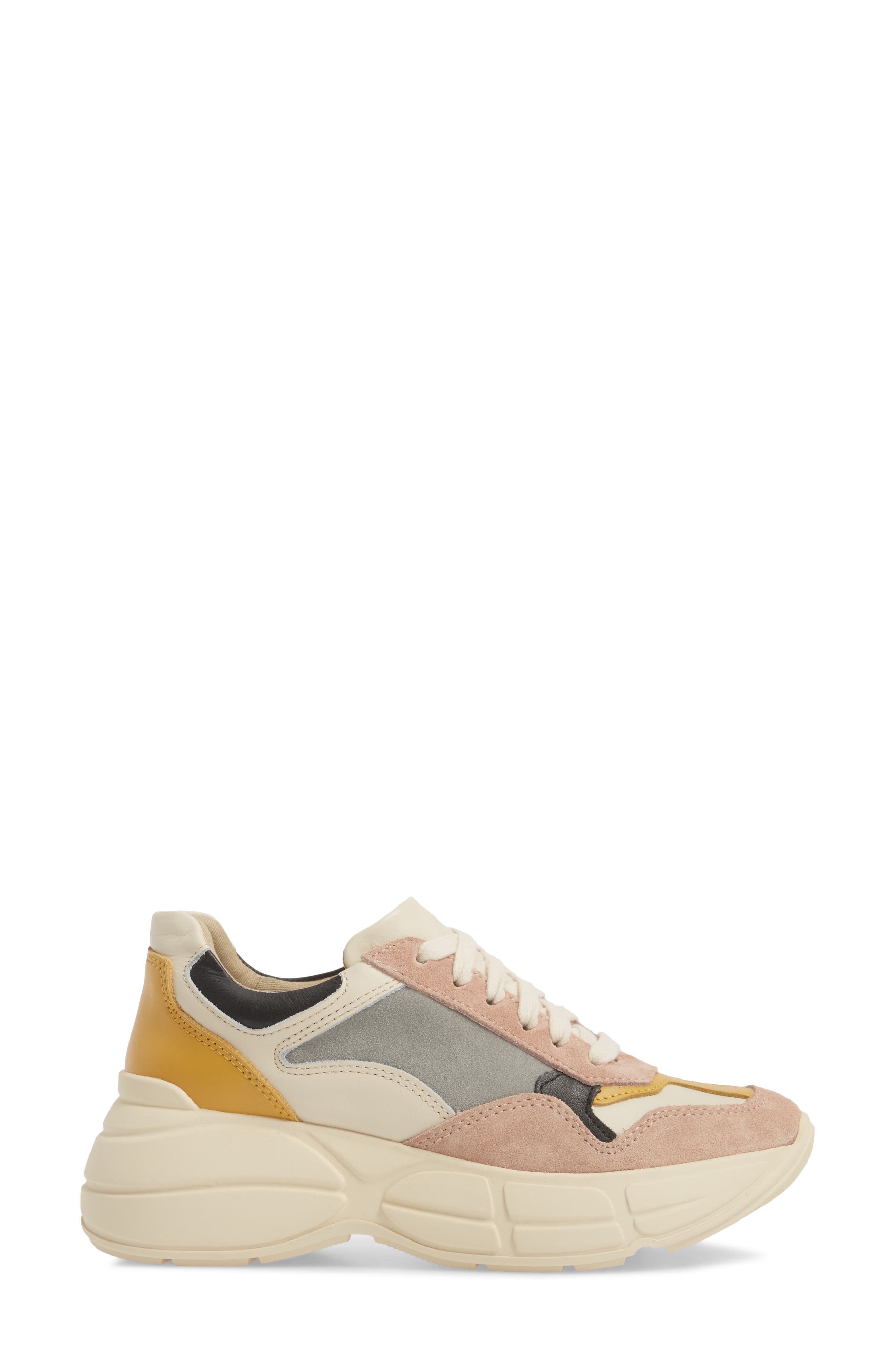 Memory Platform Wedge Sneaker, Alternate, color, PINK MULTI
